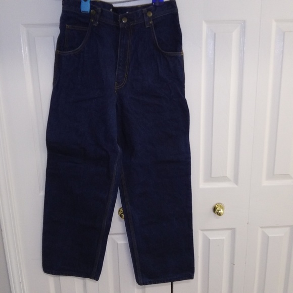 USA Works Five Brother Bootcut Blue Jeans 33 x 30 - Picture 7 of 10